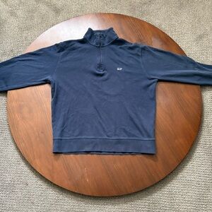 Vineyard Vines Sweater Quarter-Zip Navy Blue Women's XS 100% Cotton